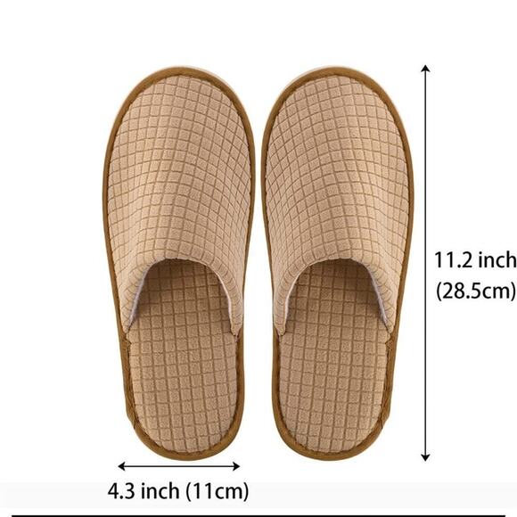 Spa Slippers, Non-Slip Closed Toe Disposable for Guest, Hotel, Travel an… - Picture 1 of 6